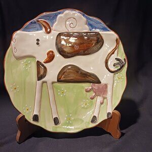 Molde Portugal raised cow plate